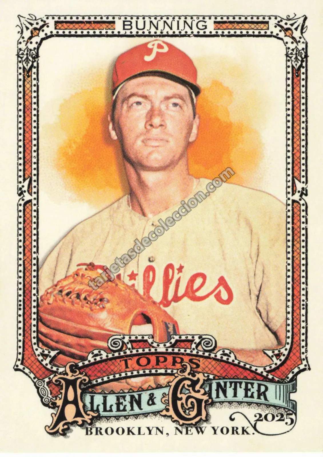 2025 Topps Allen & Ginter Jim Bunning #345 (Philadelphia Phillies)