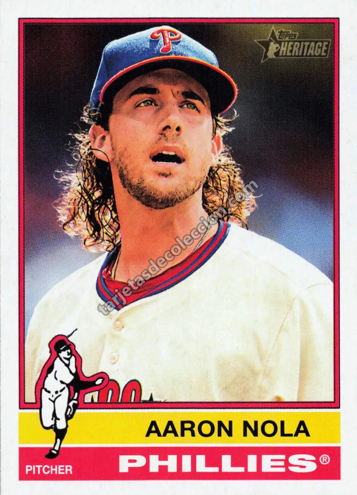 2025 Topps Heritage Aaron Nola #186 (Philadelphia Phillies)