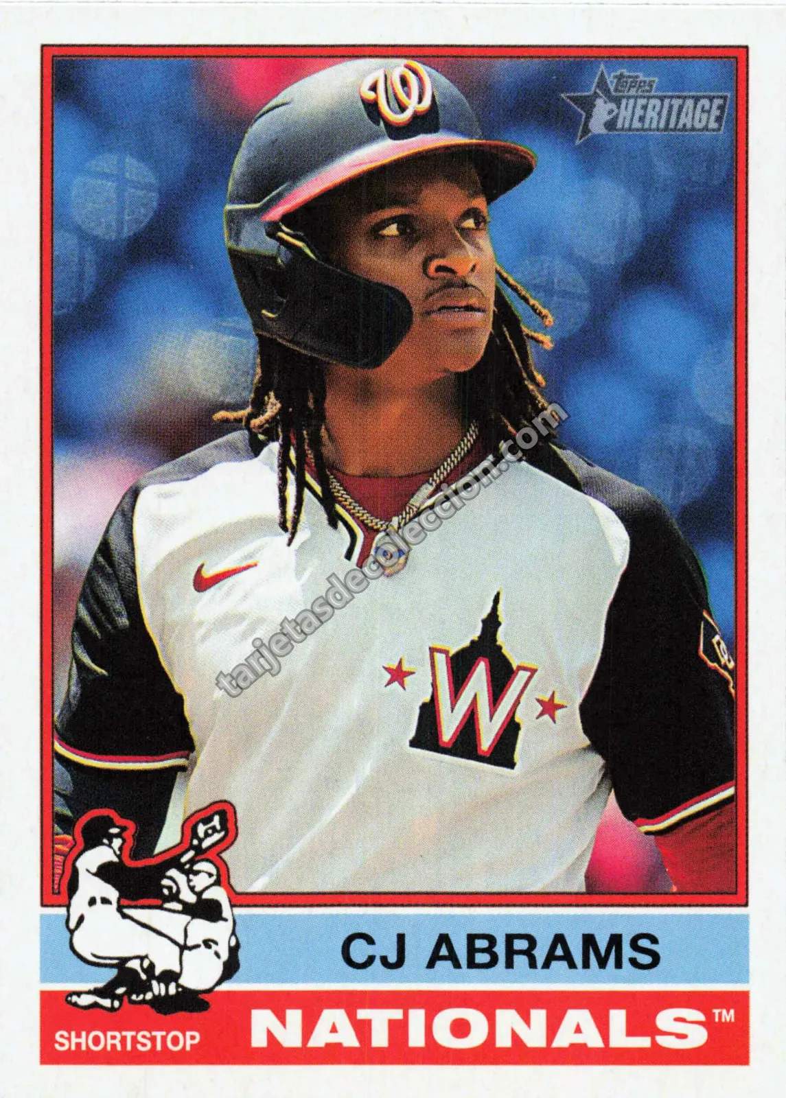 2025 Topps Heritage CJ Abrams #237 (Washington Nationals)