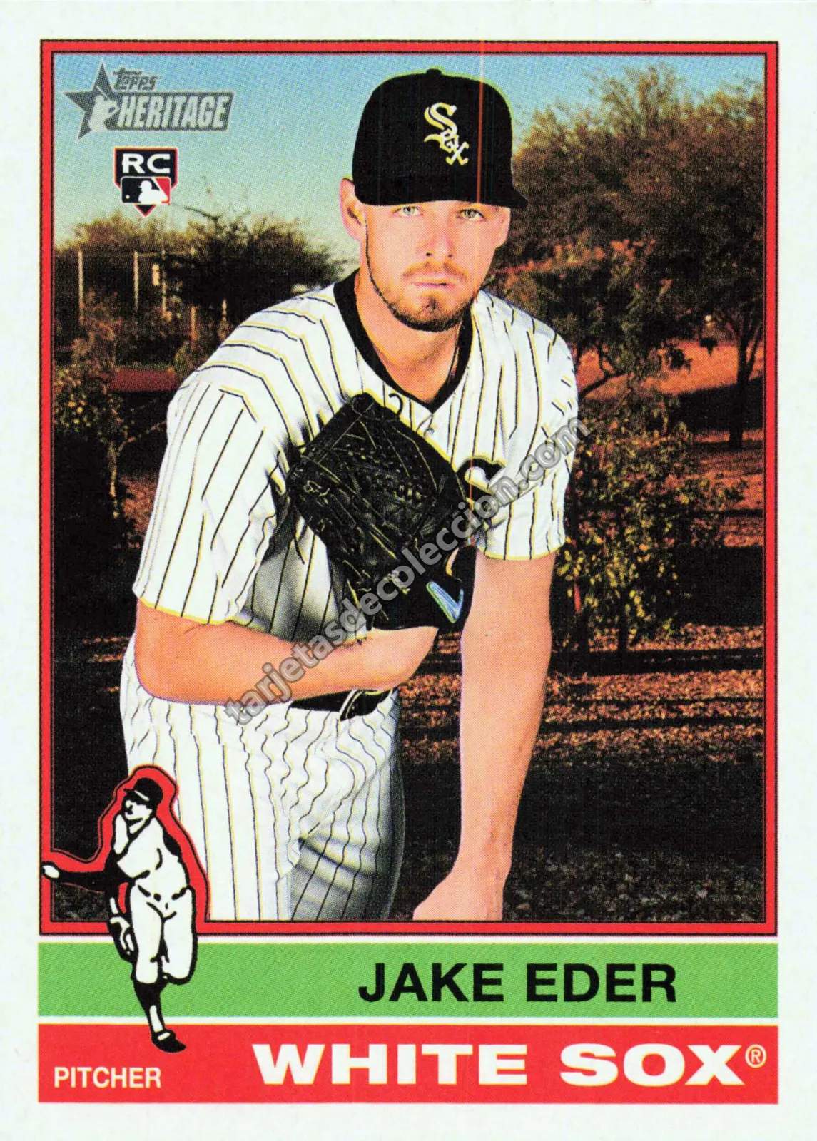 2025 Topps Heritage Jake Eder #95 (Chicago White Sox)
