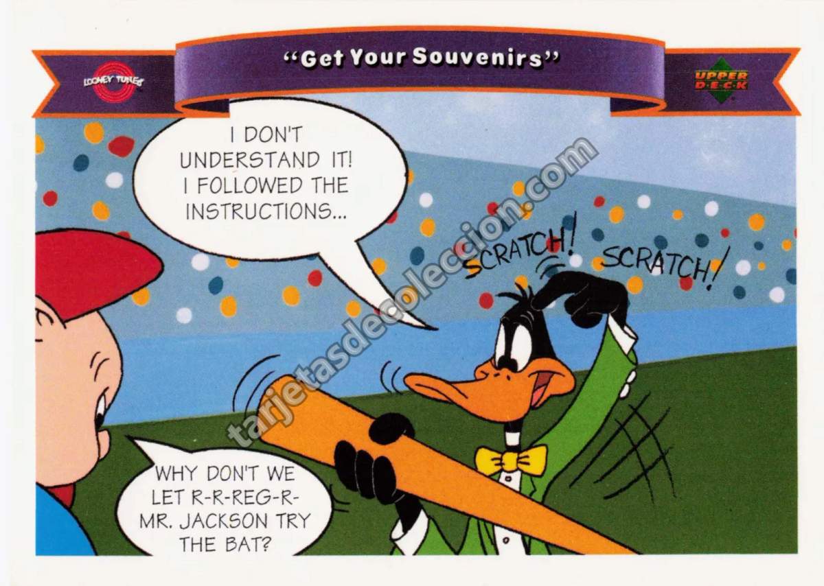 Daffy Duck - Upper Deck Comic Ball MLB (Looney Tunes)