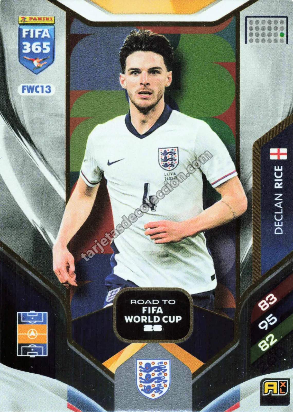 Declan Rice Panini FIFA 365 Adrenalyn XL #FWC13