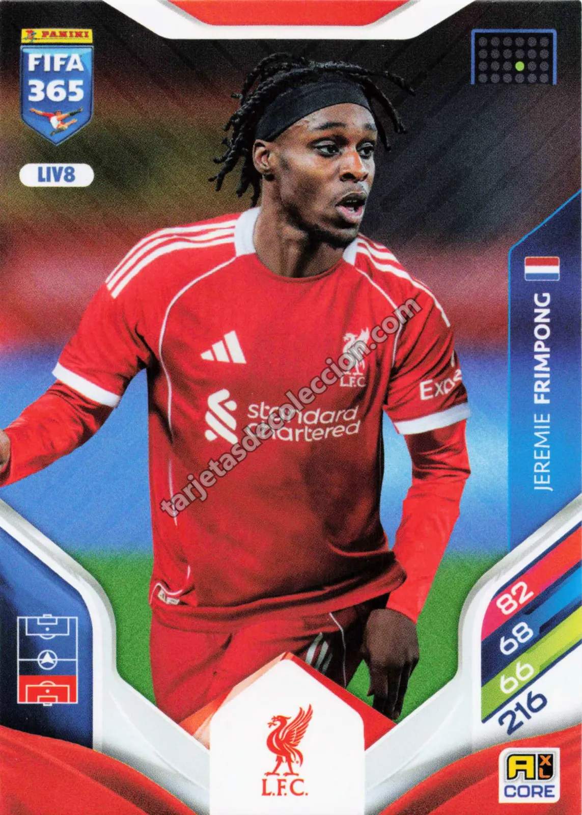 Jeremie Frimpong Panini FIFA 365 Adrenalyn XL #LIV8