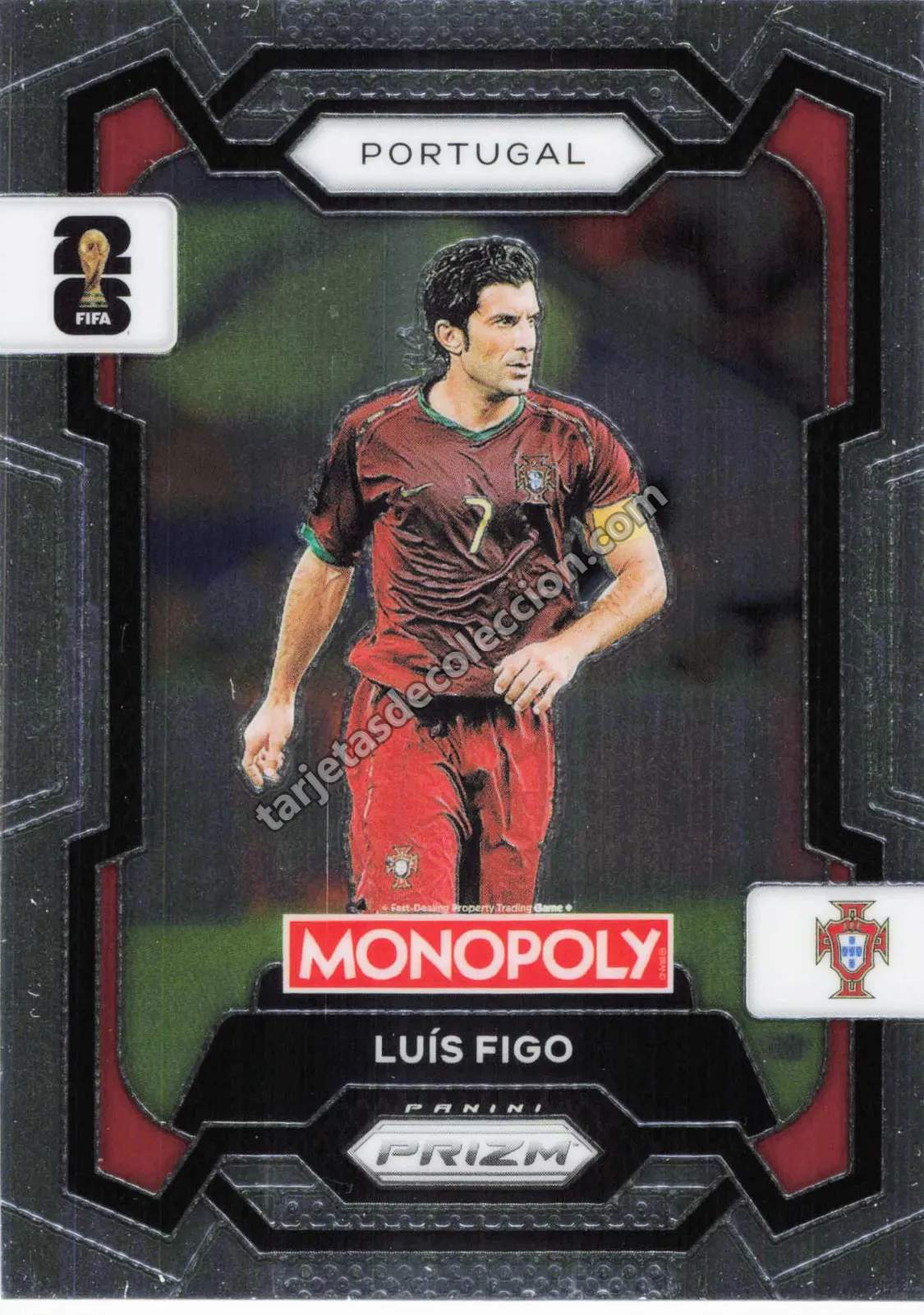 Luís Figo Panini Prizm Monopoly #31