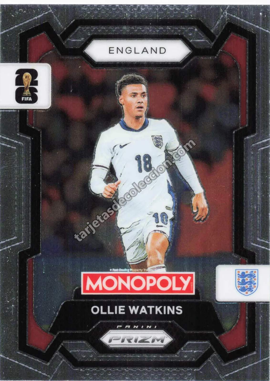 Ollie Watkins Panini Prizm Monopoly #25