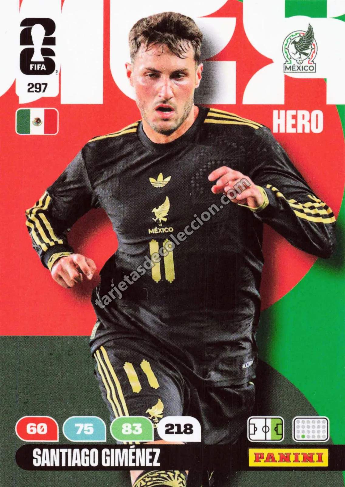 Panini Adrenalyn XL FIFA World Cup 2026 - Santiago Giménez (Hero #297)