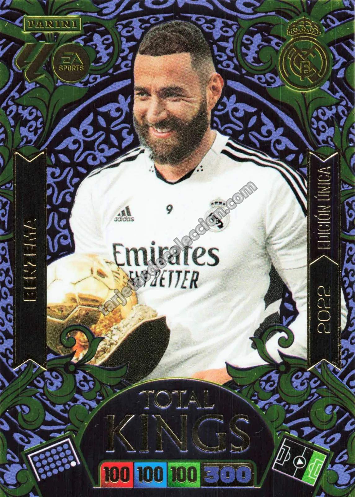 Panini Adrenalyn XL - Karim Benzema (Total Kings Edición Única 2022)