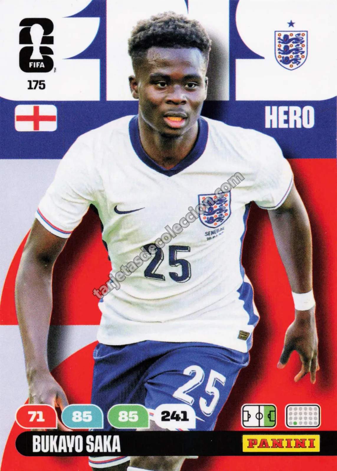 Panini FIFA World Cup 26 - Bukayo Saka (Hero #175)