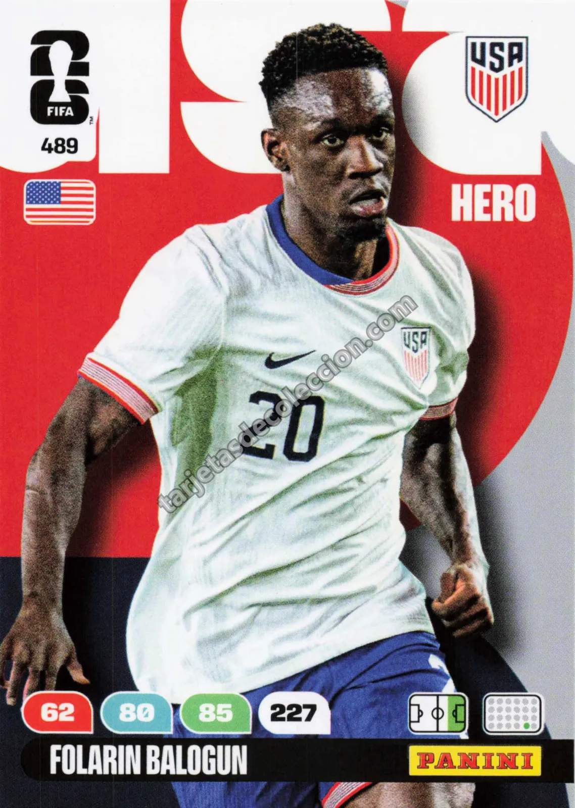 Panini FIFA World Cup 26 - Folarin Balogun (Hero #489)