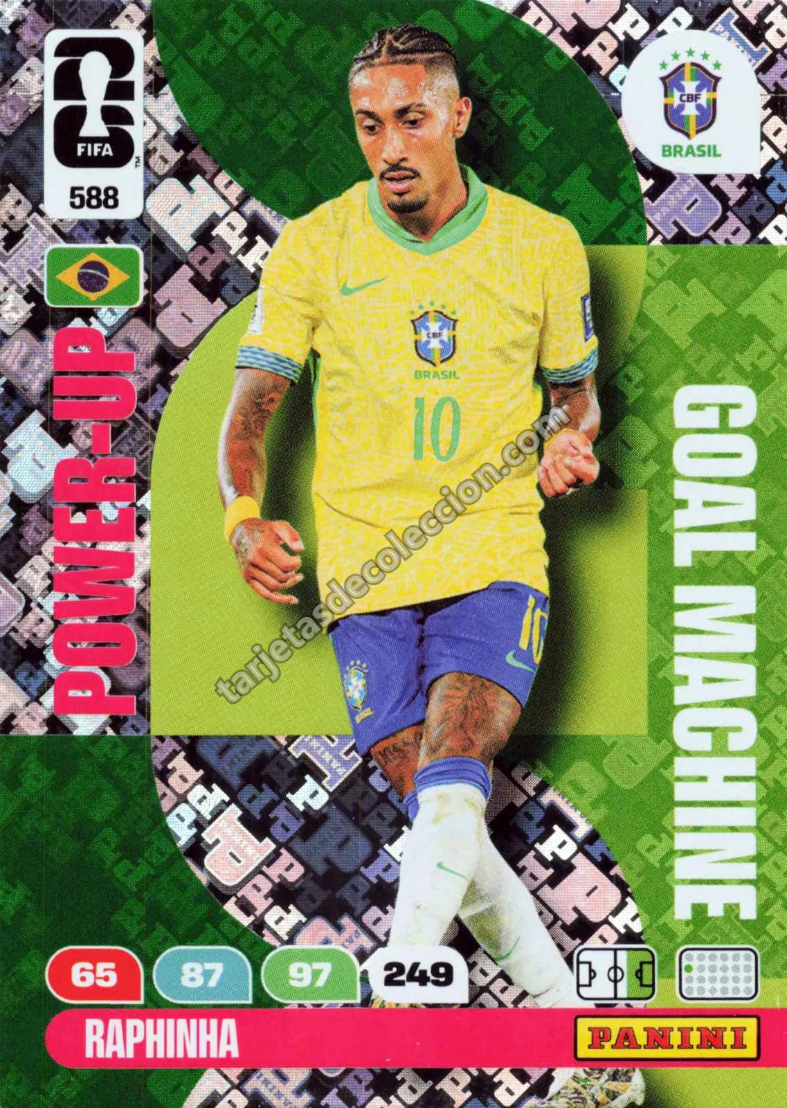 Panini FIFA World Cup 26 - Raphinha (Power-Up / Goal Machine #588)