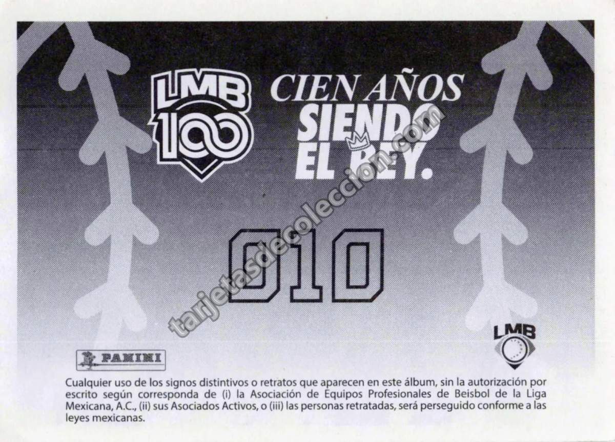 Panini LMB 100 Años - Sultanes de Monterrey Campeonato 2018.2 (#010)