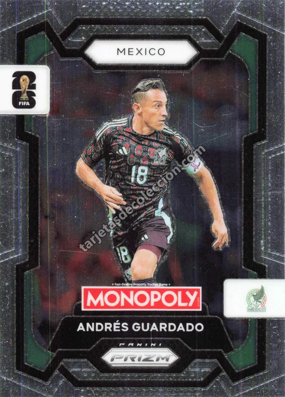 Panini Monopoly Prizm FIFA World Cup 26 - Andrés Guardado (#55)
