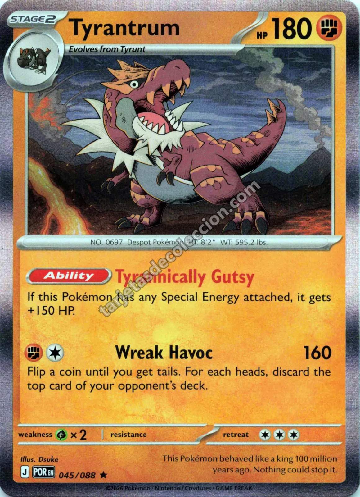Pokémon TCG - Tyrantrum 045/088 (Stage 2)
