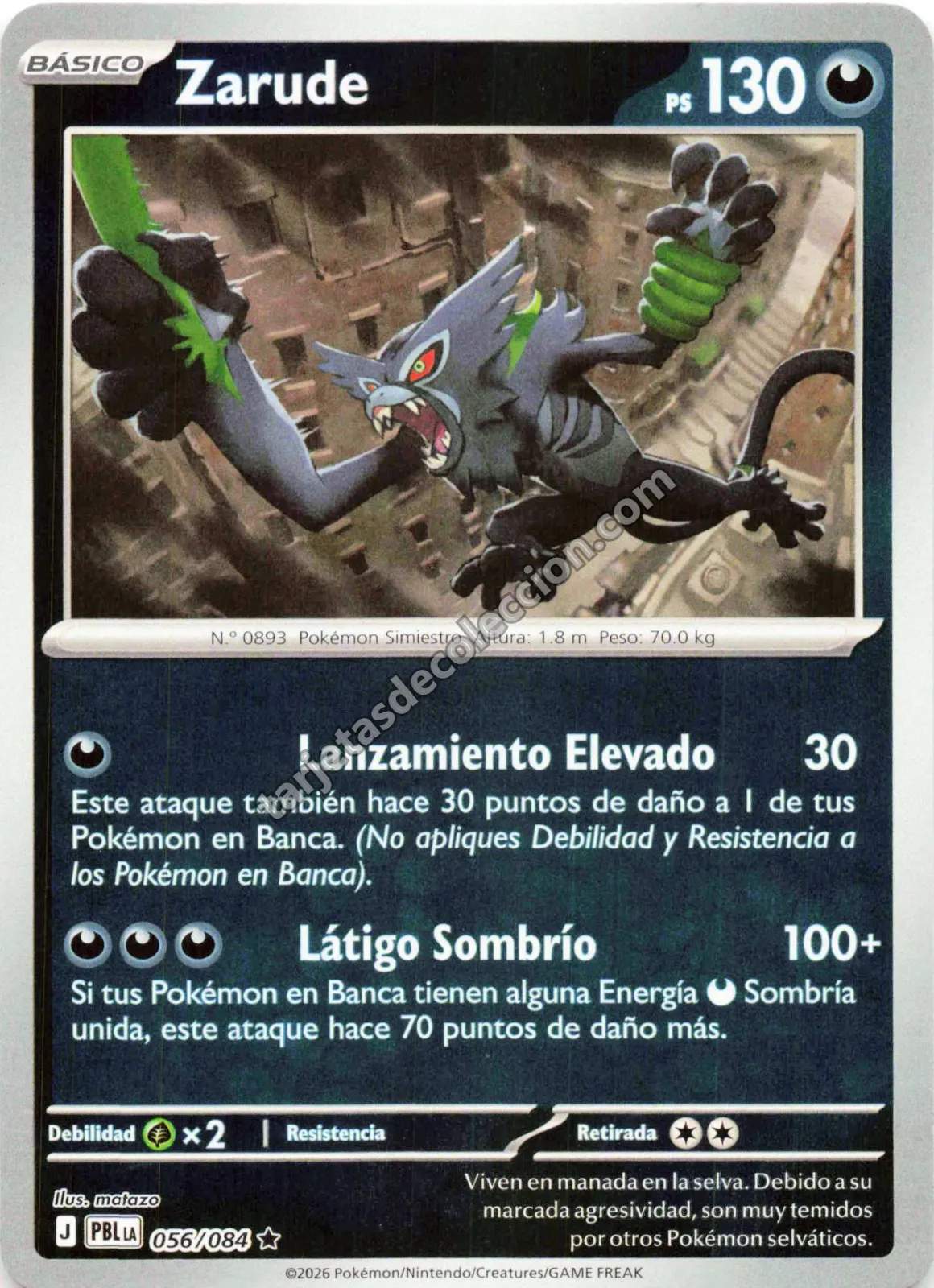 Pokémon TCG - Zarude 056/084 (Básico)