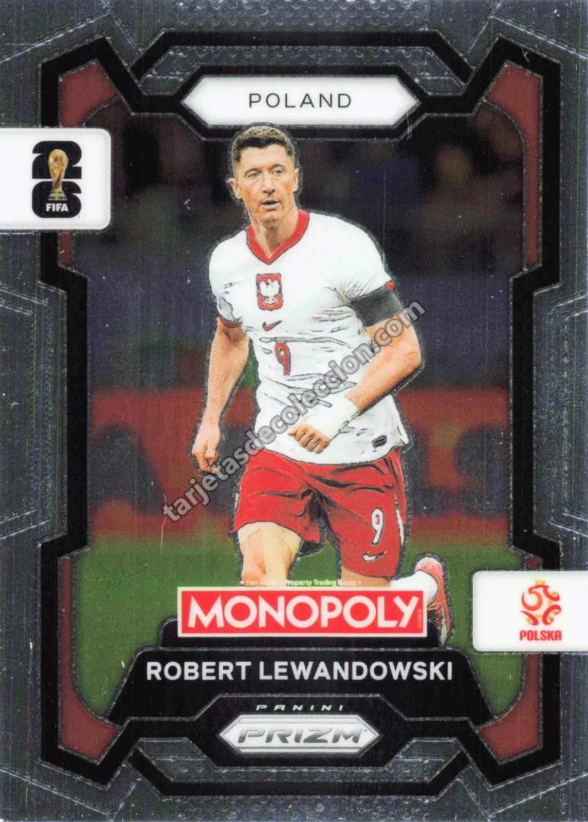 Robert Lewandowski Panini Prizm Monopoly #84