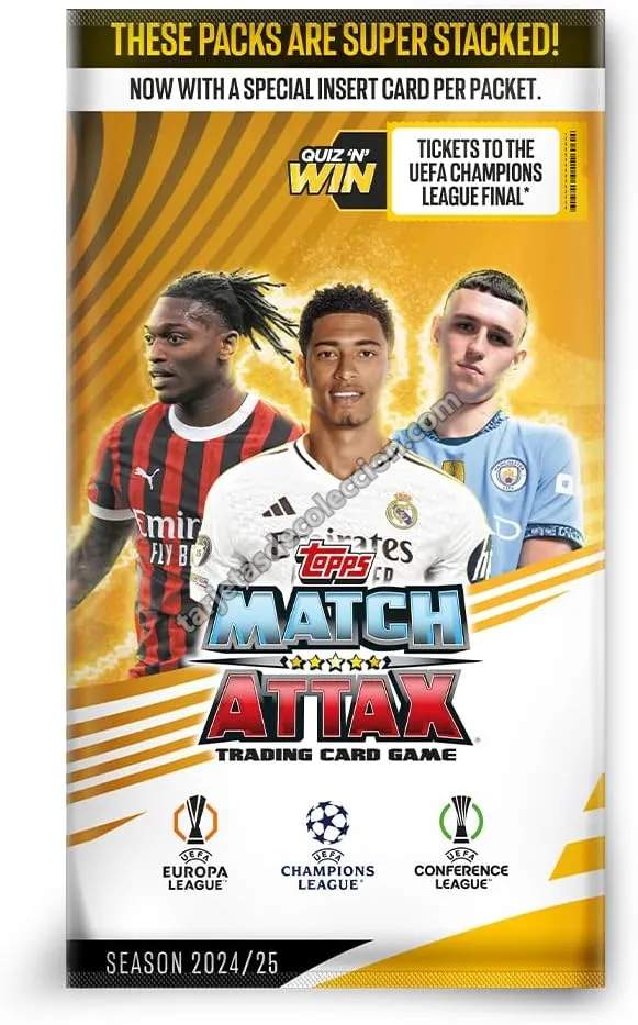 Sobre Cerrado Topps Match Attax UEFA Champions League 2024/25 - Edición India (5 Cartas)