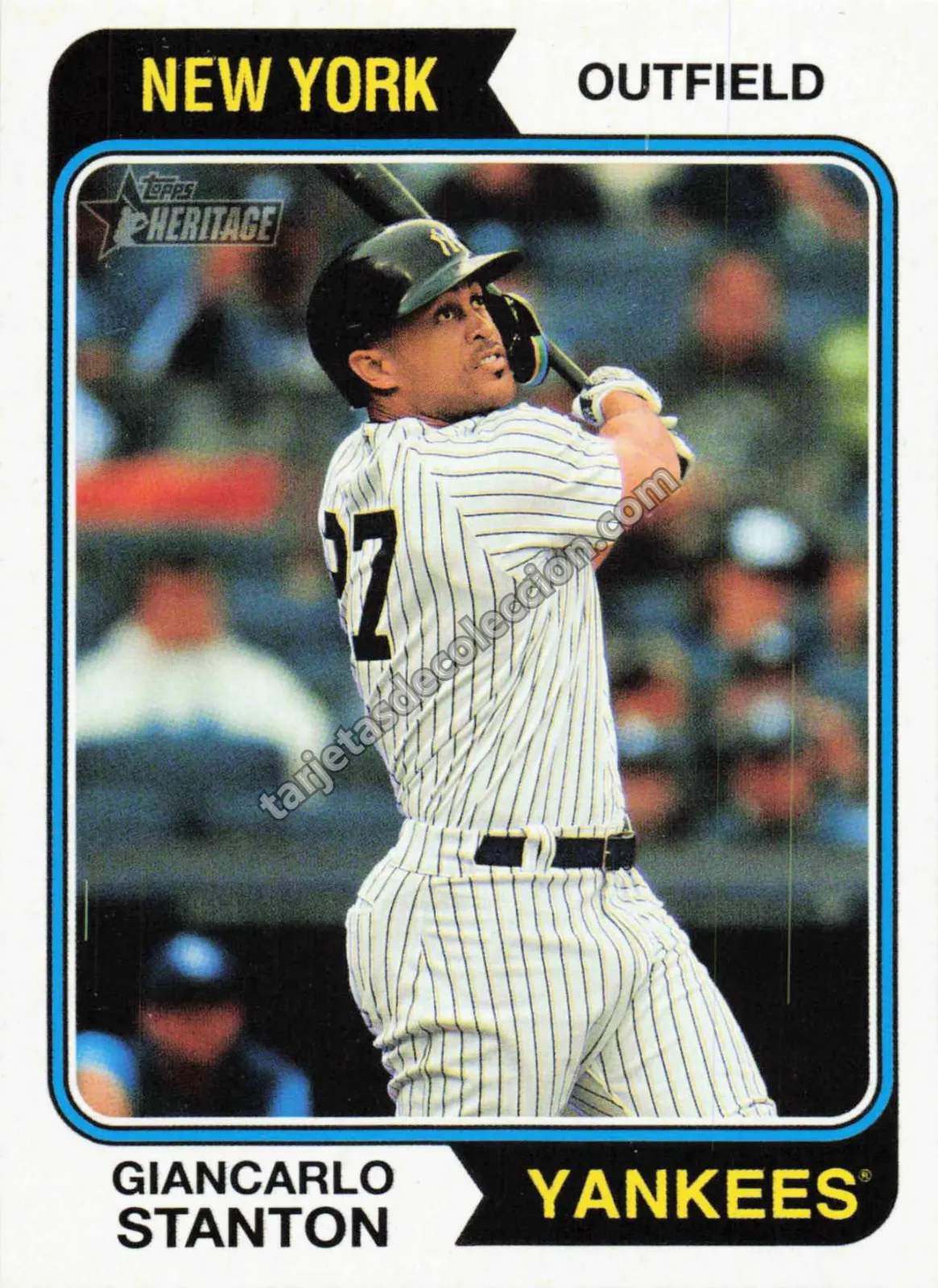 Topps Heritage MLB - Giancarlo Stanton (New York Yankees #81 / Serializada 066/100)
