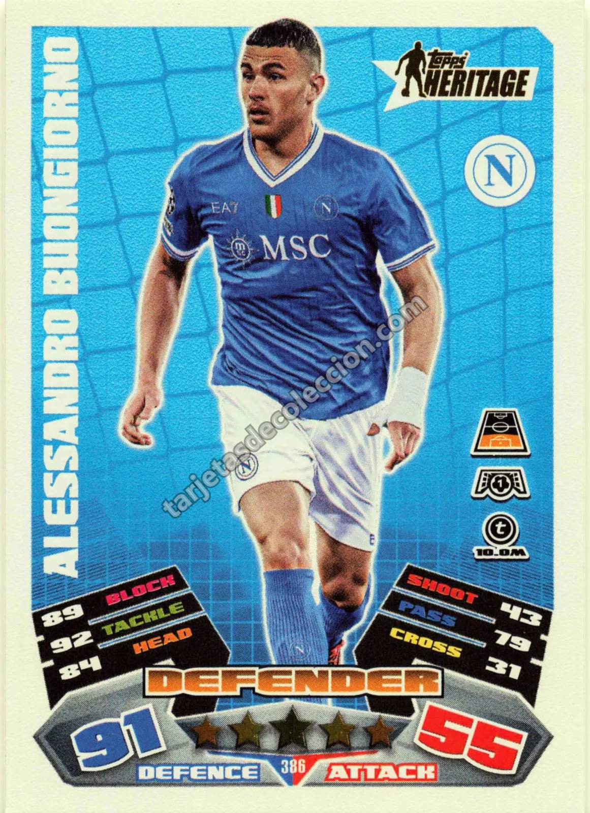 Topps Match Attax UEFA Champions League - Alessandro Buongiorno (Topps Heritage #386)