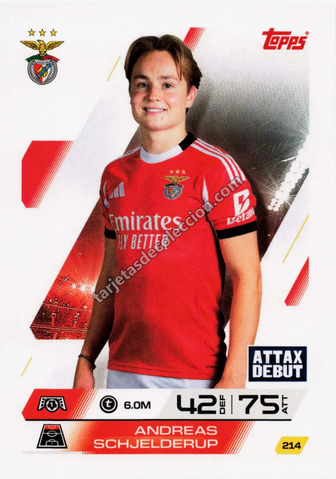 Topps Match Attax UEFA Champions League - Andreas Schjelderup (Attax Debut #214)