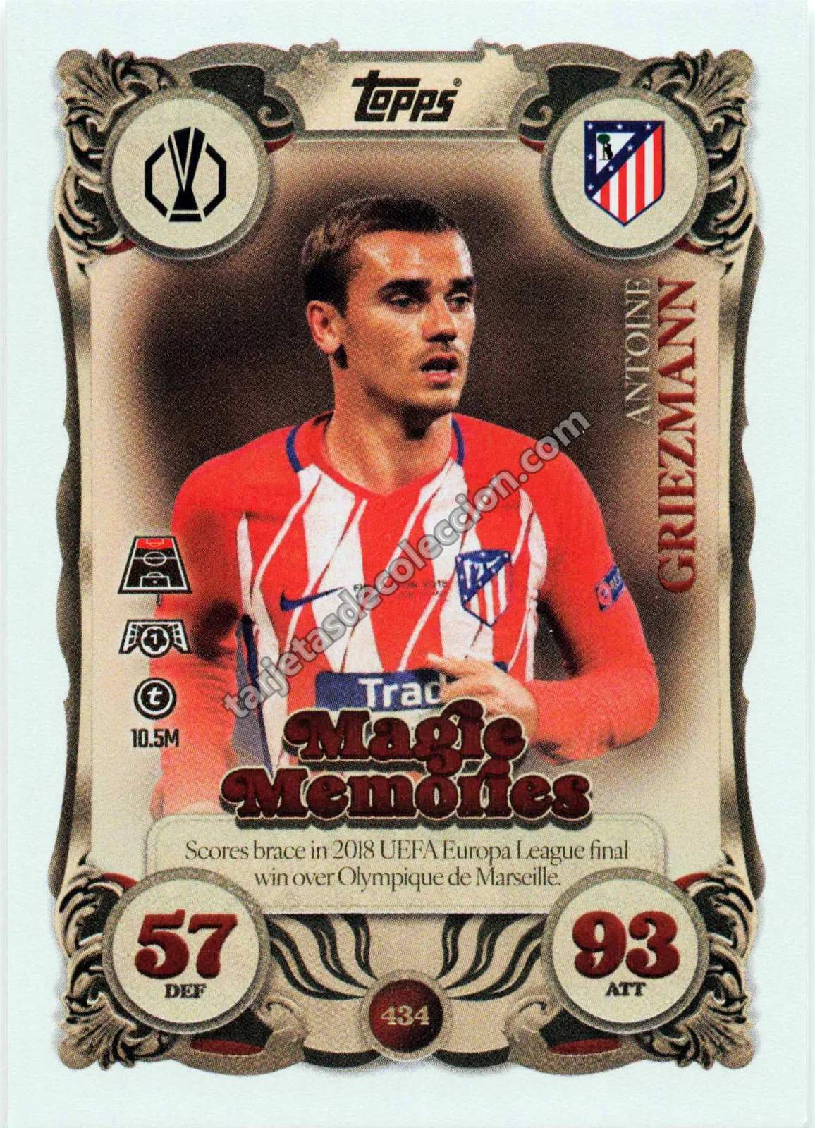 Topps Match Attax UEFA Champions League - Antoine Griezmann (Magic Memories #434)