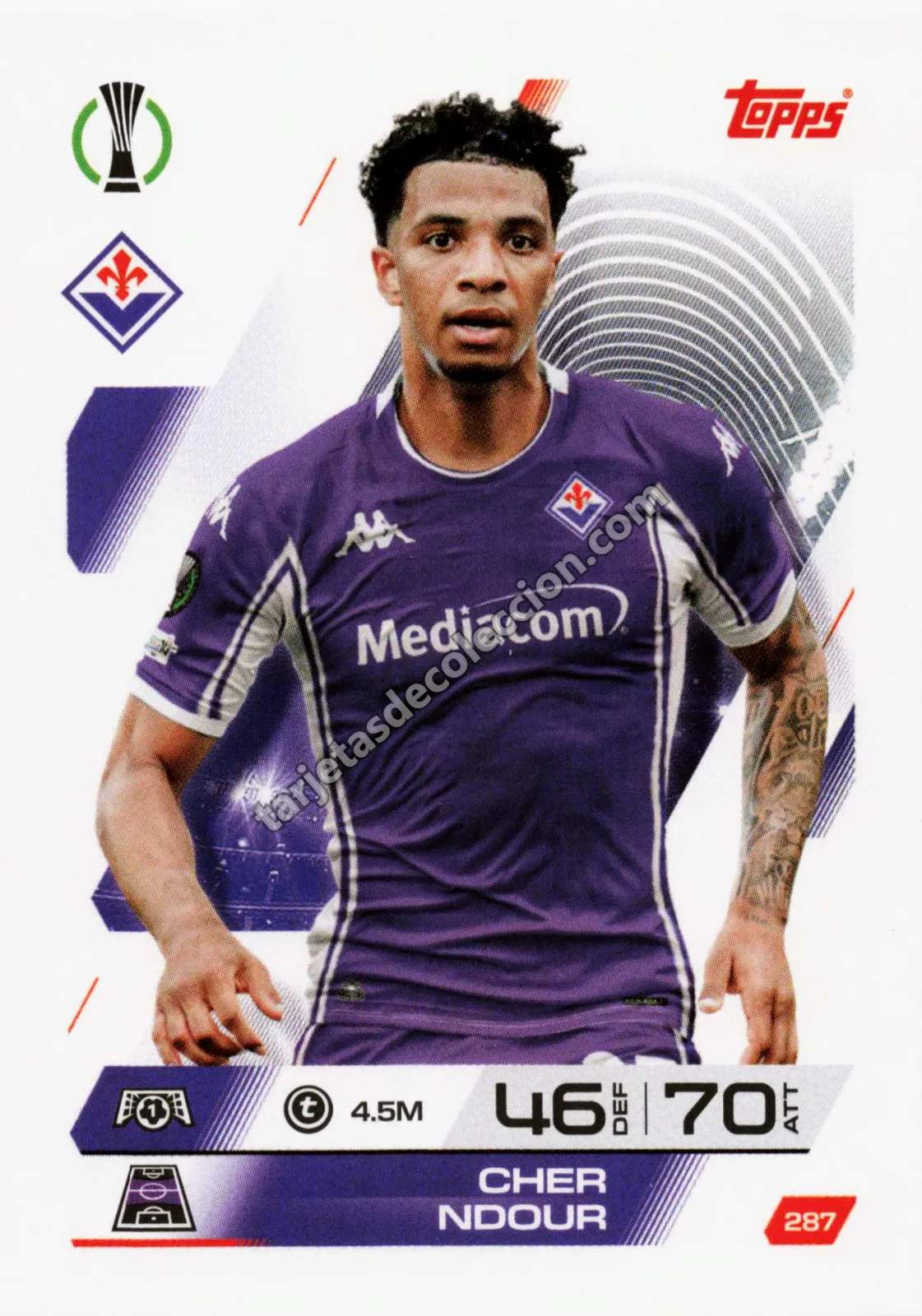 Topps Match Attax UEFA Champions League - Cher Ndour (#287)