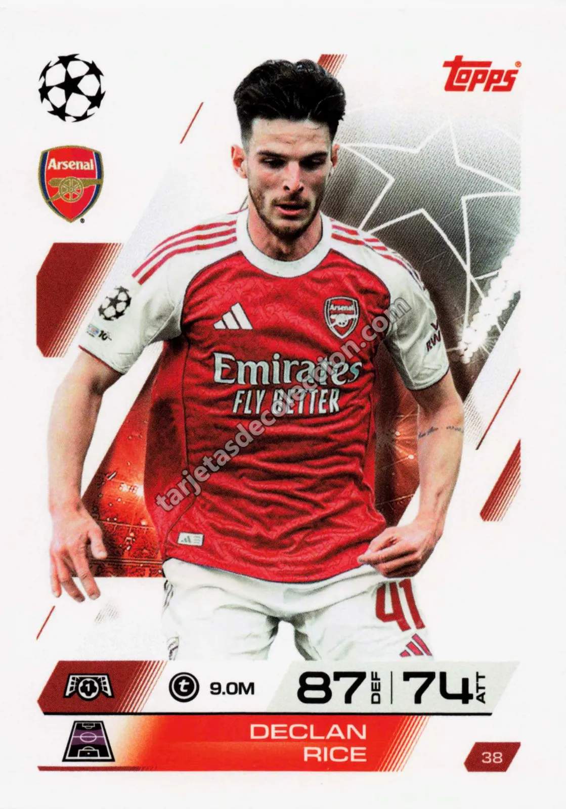 Topps Match Attax UEFA Champions League - Declan Rice (#38)