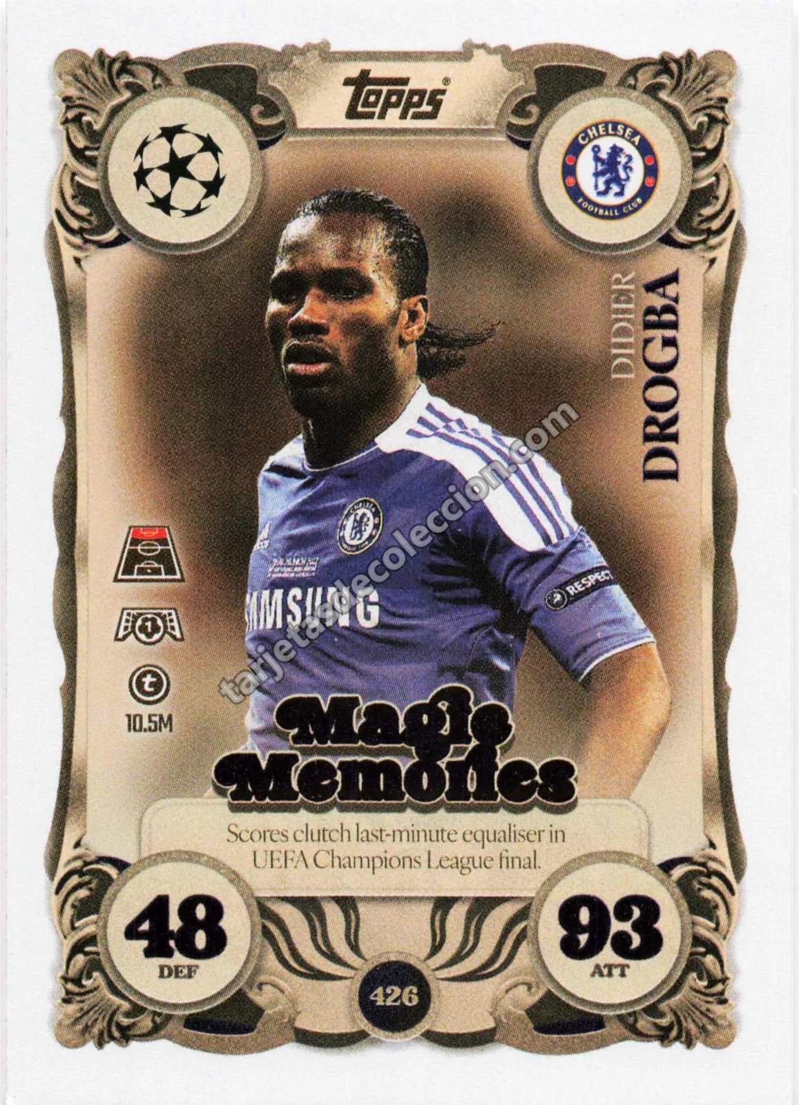 Topps Match Attax UEFA Champions League - Didier Drogba (Magic Memories #426)