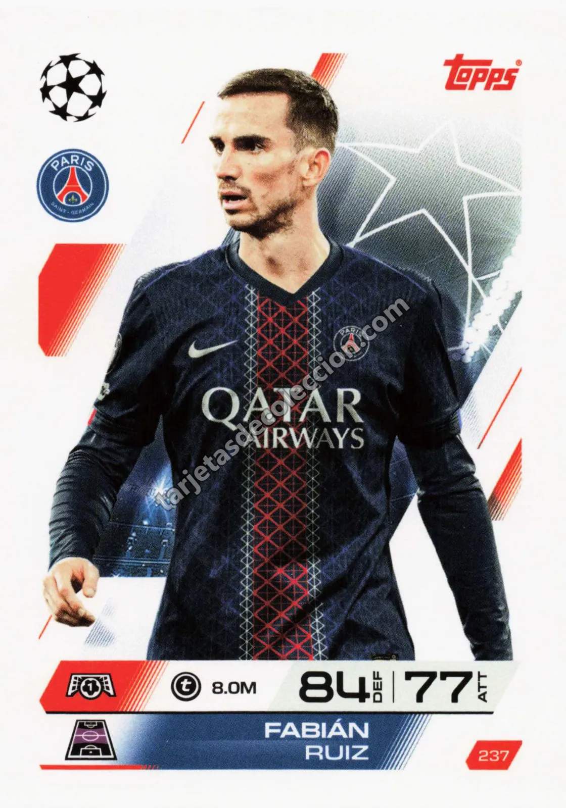 Topps Match Attax UEFA Champions League - Fabián Ruiz (#237)