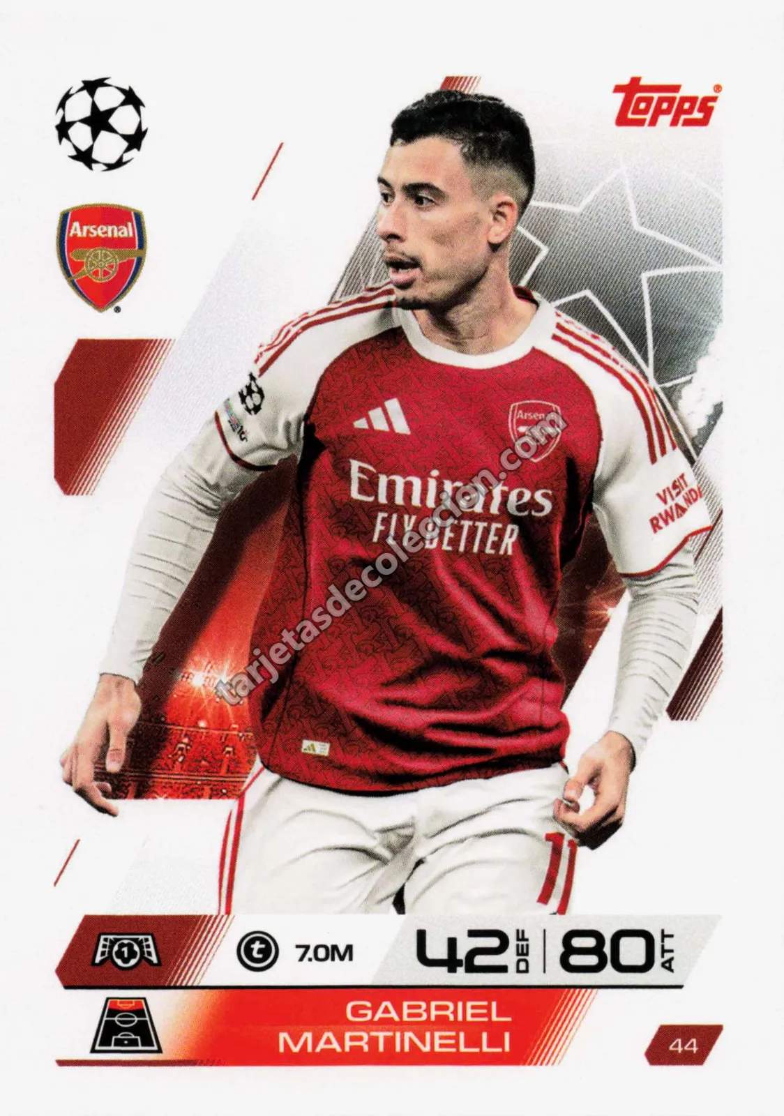 Topps Match Attax UEFA Champions League - Gabriel Martinelli (#44)