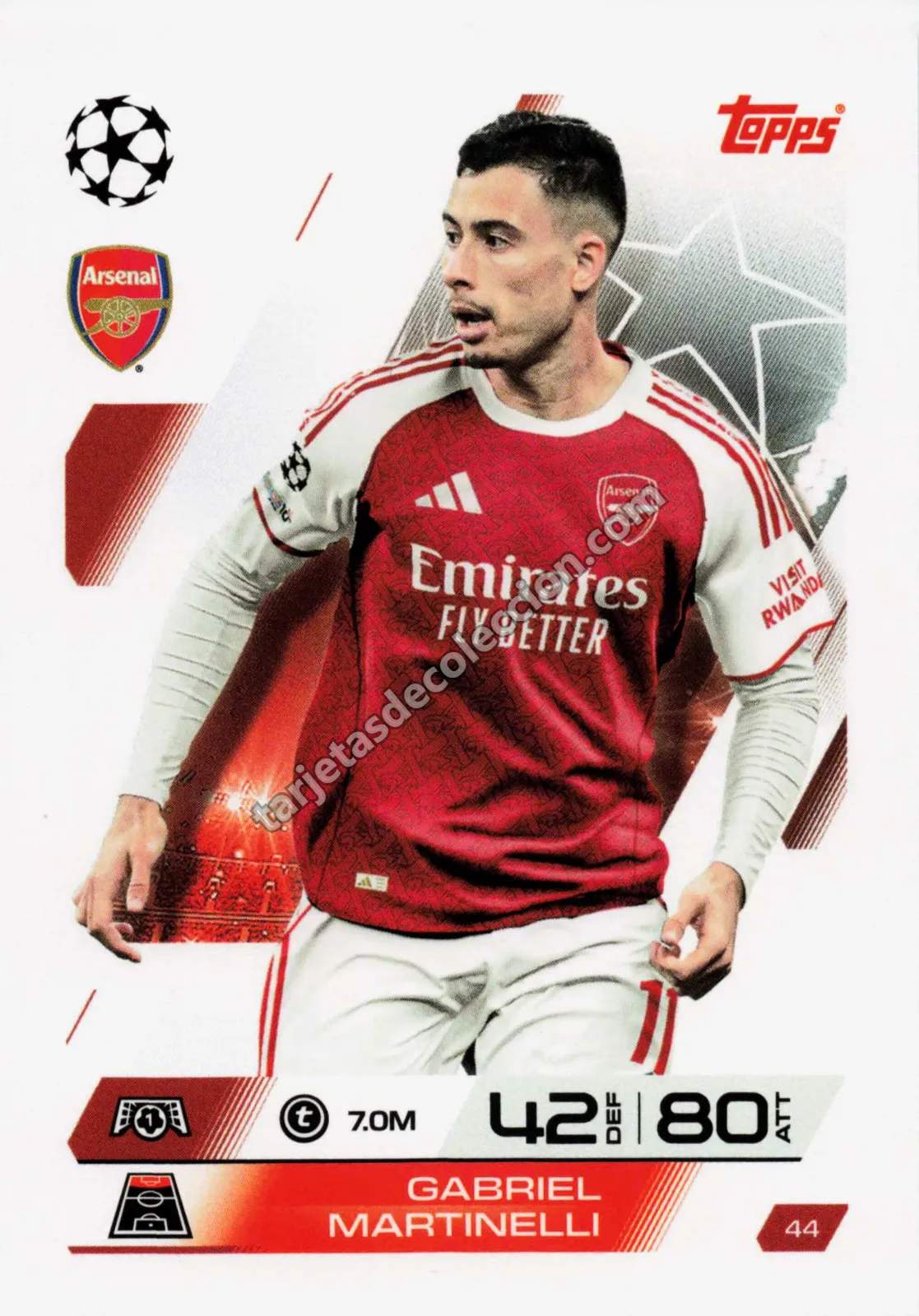 Topps Match Attax UEFA Champions League - Gabriel Martinelli (#44)
