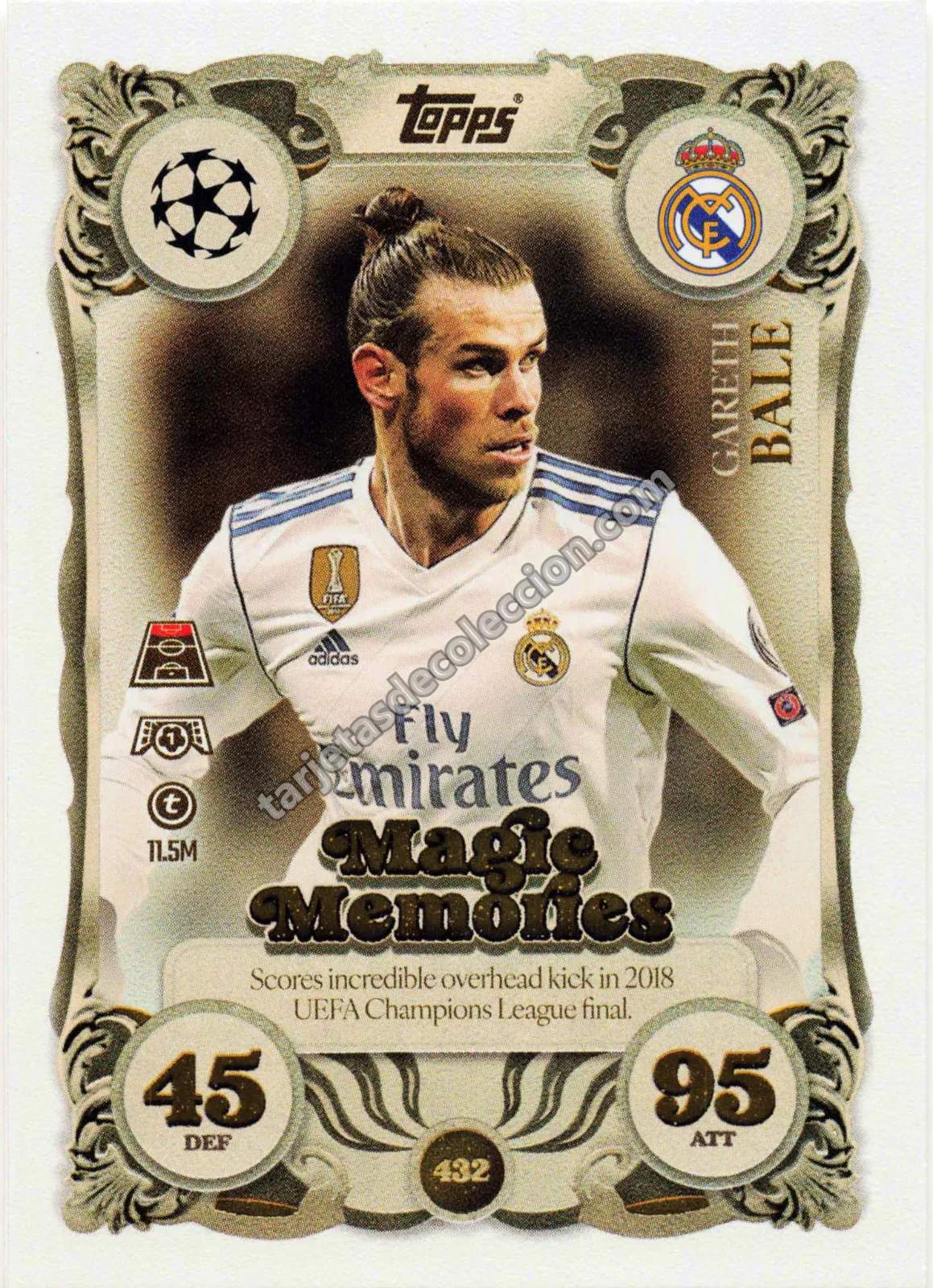 Topps Match Attax UEFA Champions League - Gareth Bale (Magic Memories #432)