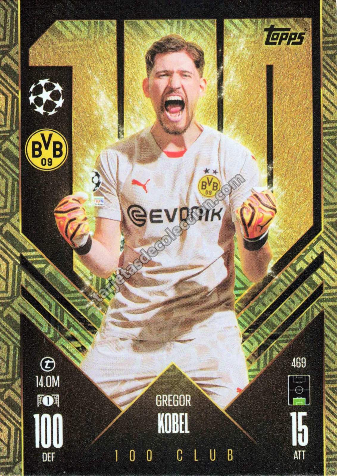 Topps Match Attax UEFA Champions League - Gregor Kobel (100 Club #469)