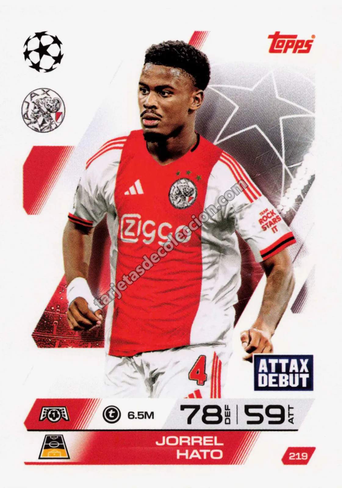 Topps Match Attax UEFA Champions League - Jorrel Hato (Attax Debut #219)