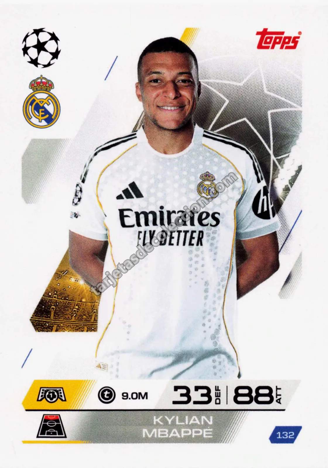 Topps Match Attax UEFA Champions League - Kylian Mbappé (#132)