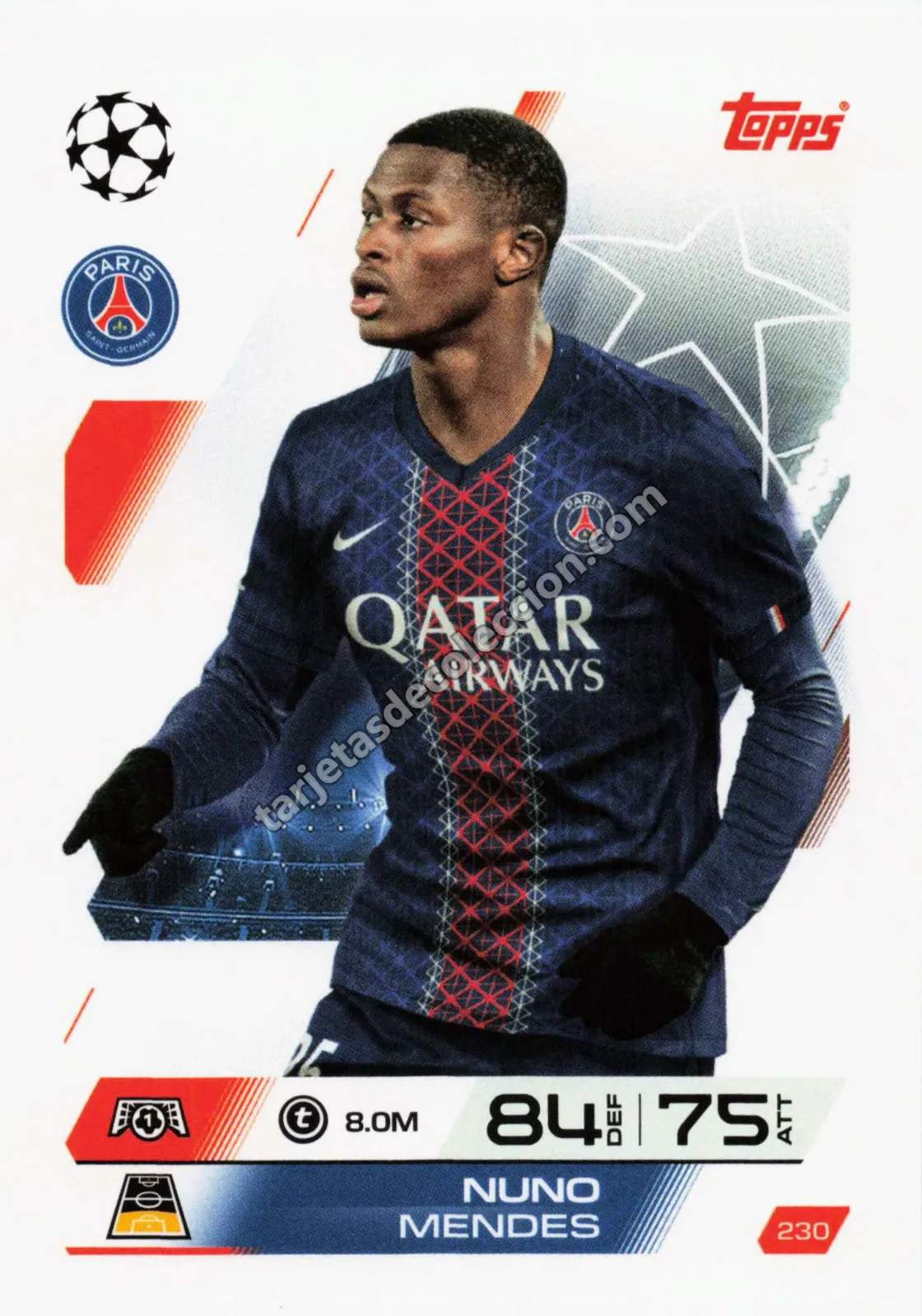 Topps Match Attax UEFA Champions League - Nuno Mendes (#230)