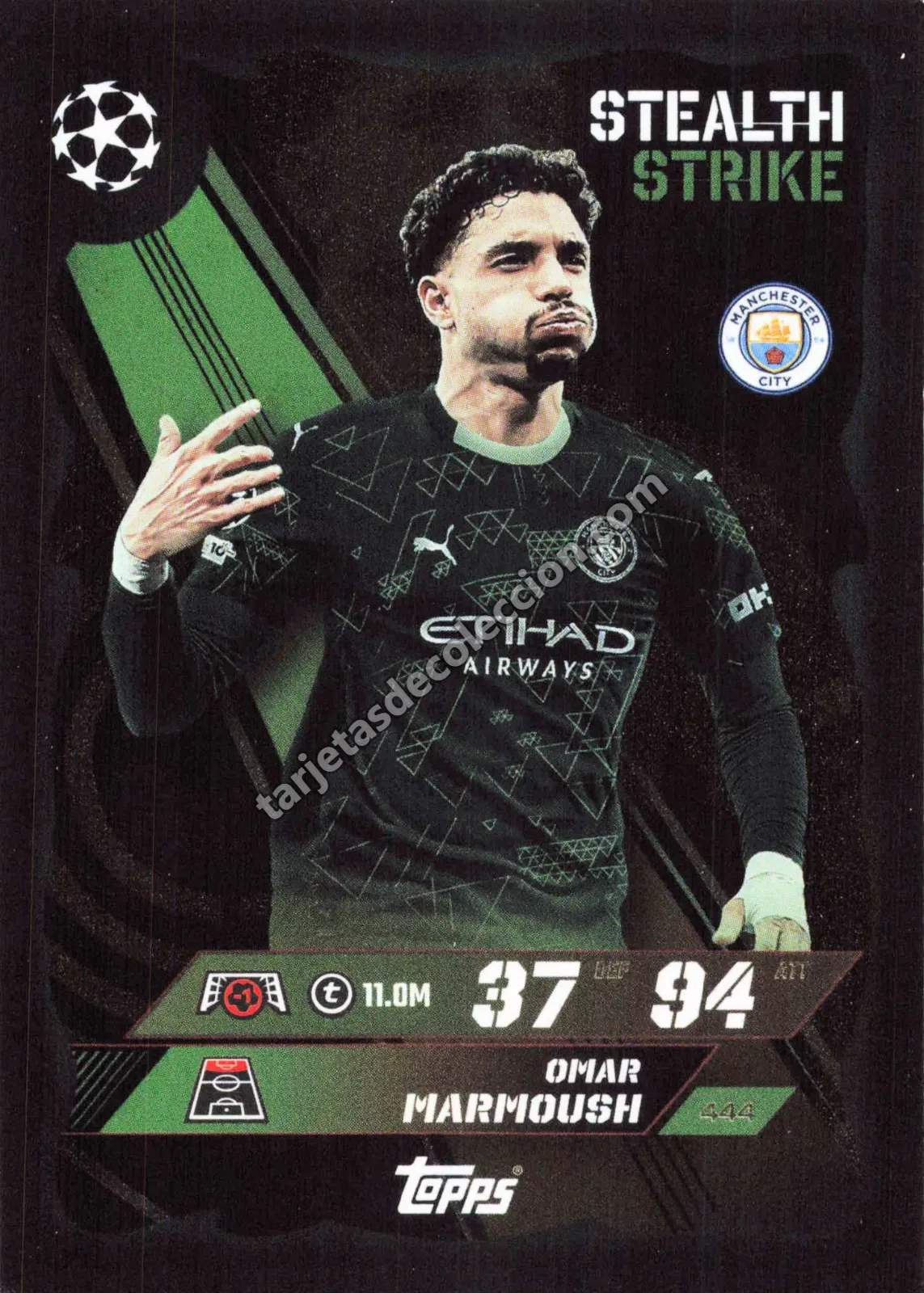 Topps Match Attax UEFA Champions League - Omar Marmoush (Stealth Strike #444)