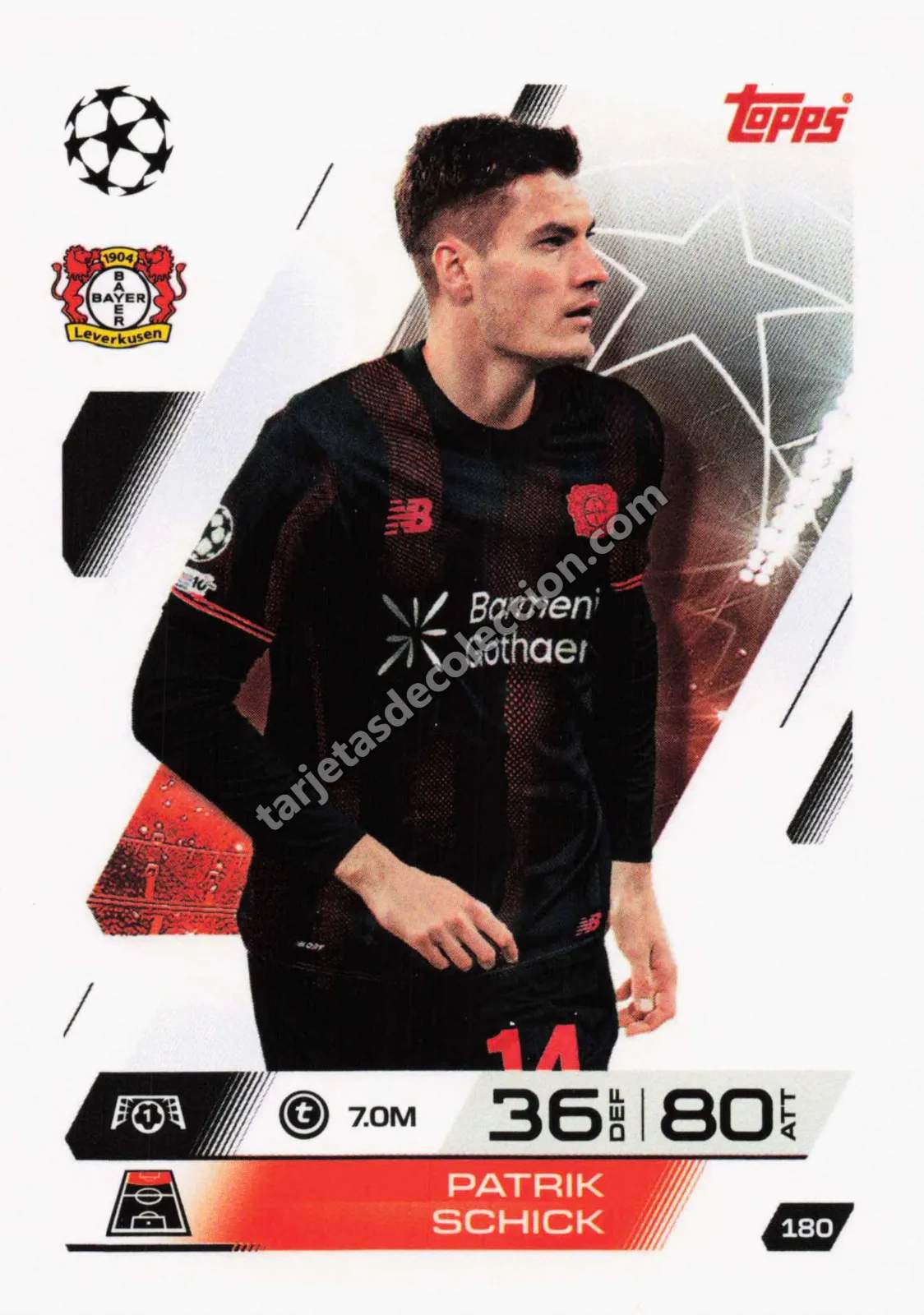 Topps Match Attax UEFA Champions League - Patrik Schick (#180)
