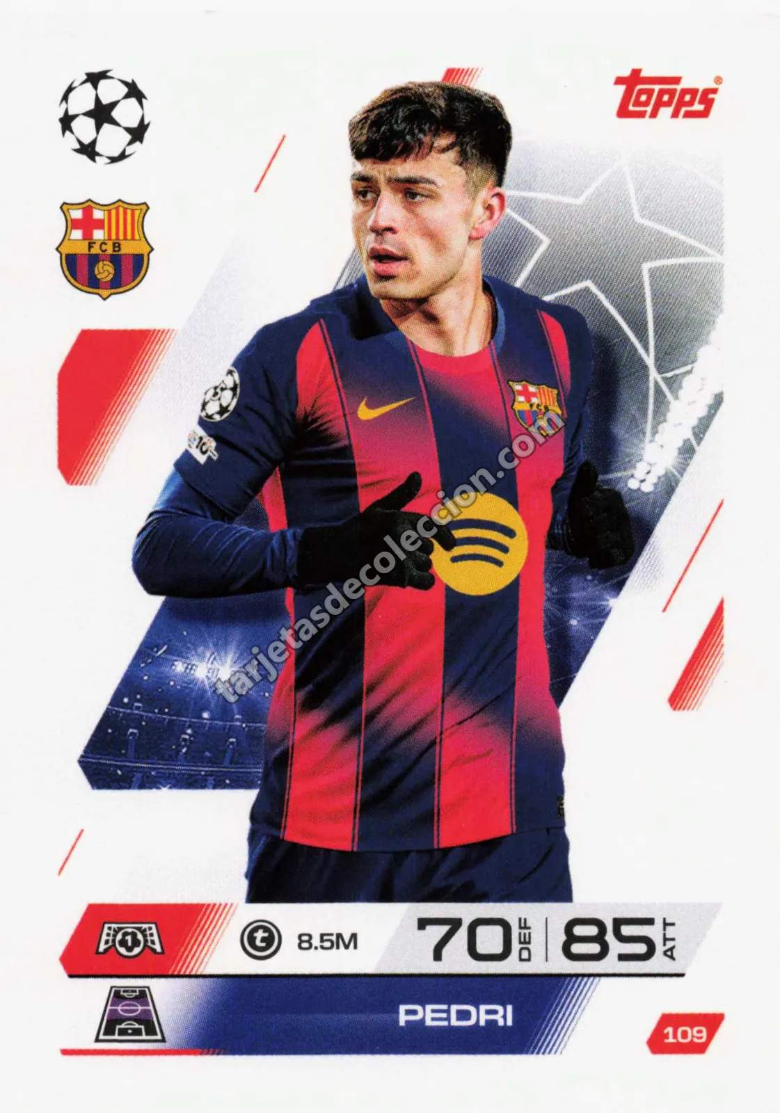 Topps Match Attax UEFA Champions League - Pedri (#109)
