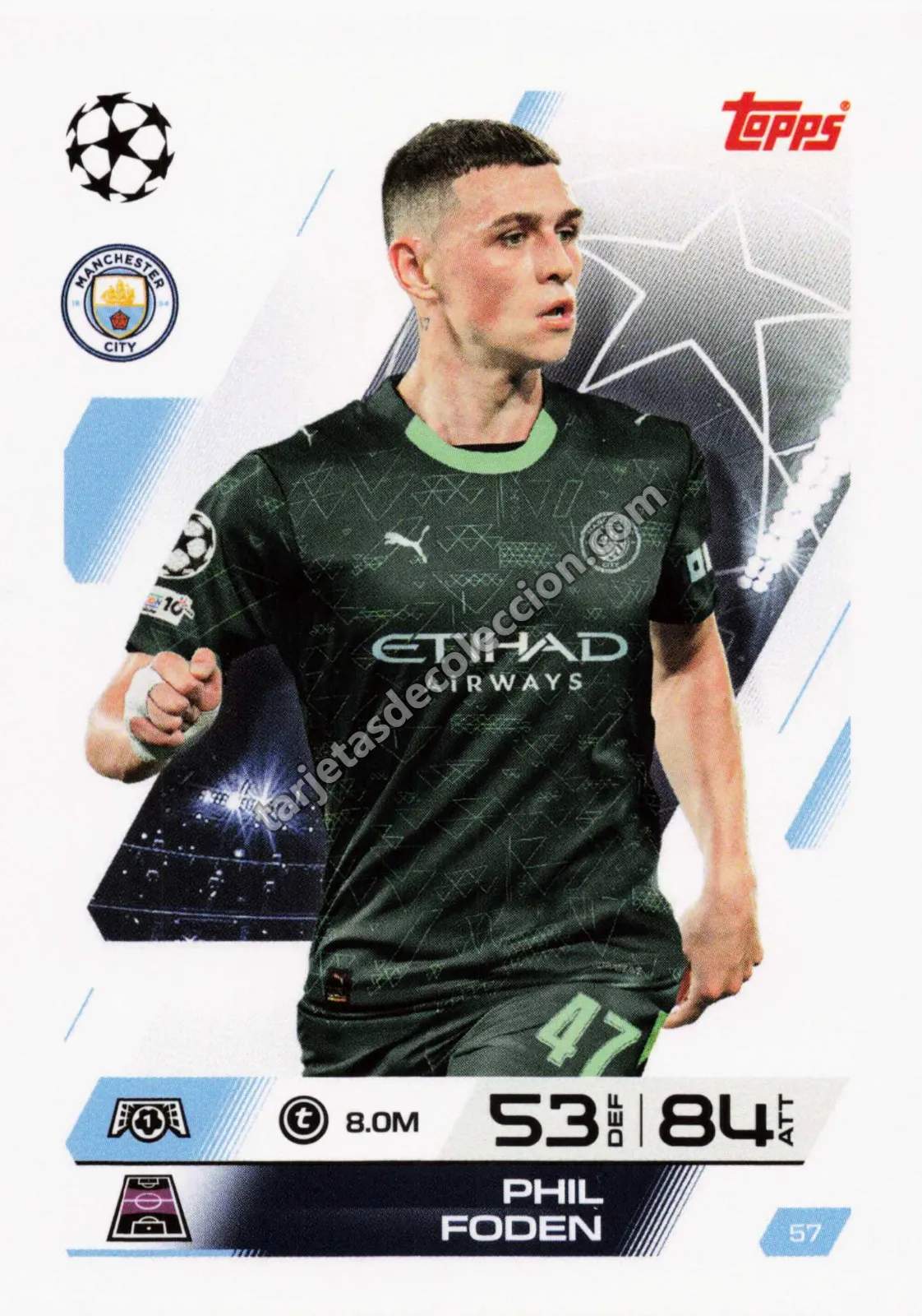 Topps Match Attax UEFA Champions League - Phil Foden (#57)