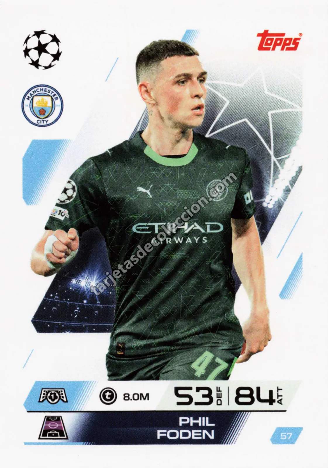 Topps Match Attax UEFA Champions League - Phil Foden (#57)