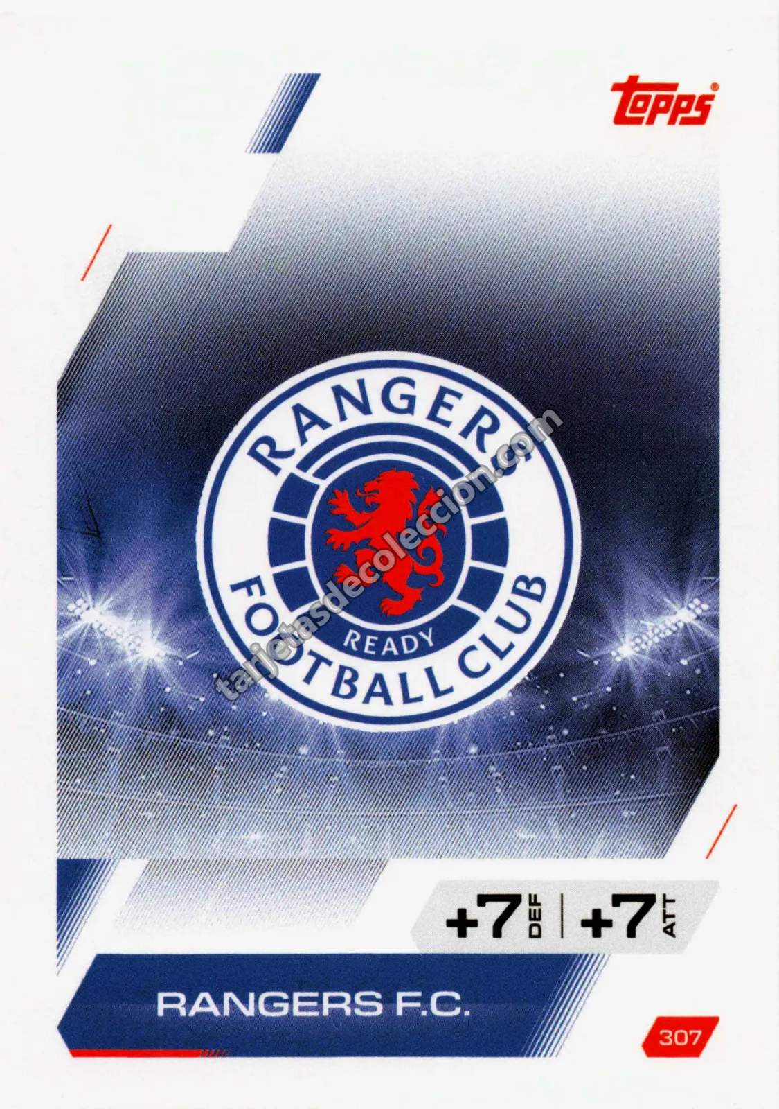 Topps Match Attax UEFA Champions League - Rangers F.C. (#307)