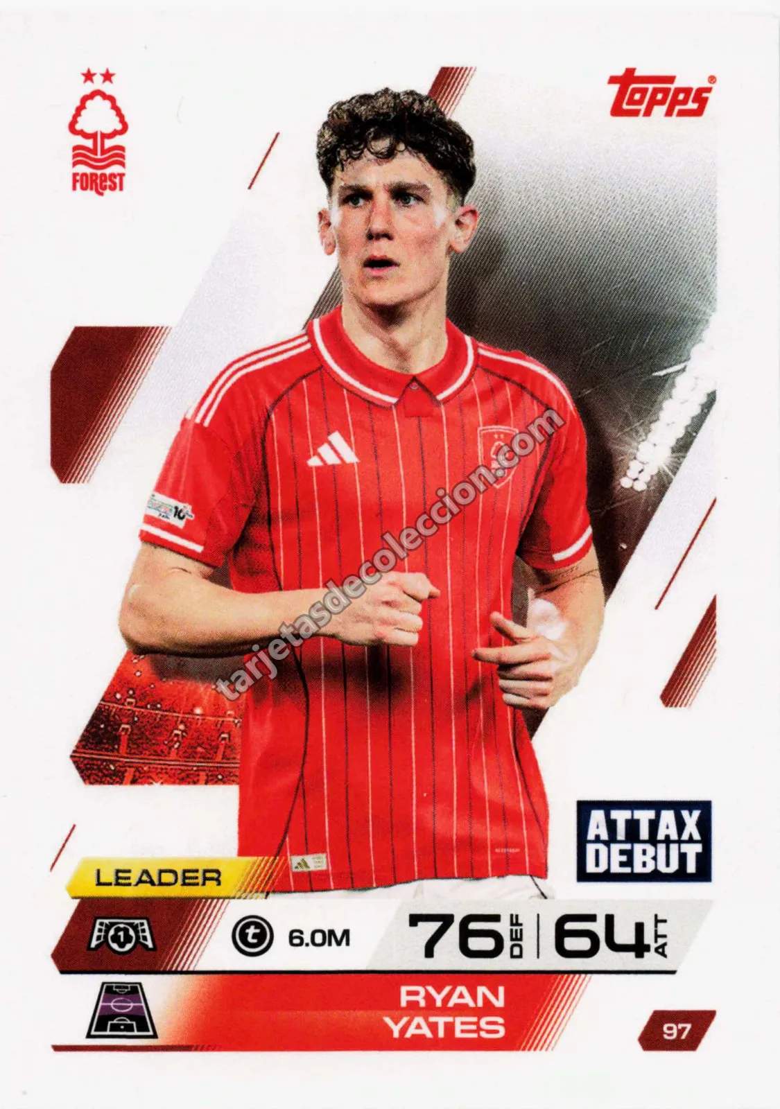 Topps Match Attax UEFA Champions League - Ryan Yates (Attax Debut / Leader #97)