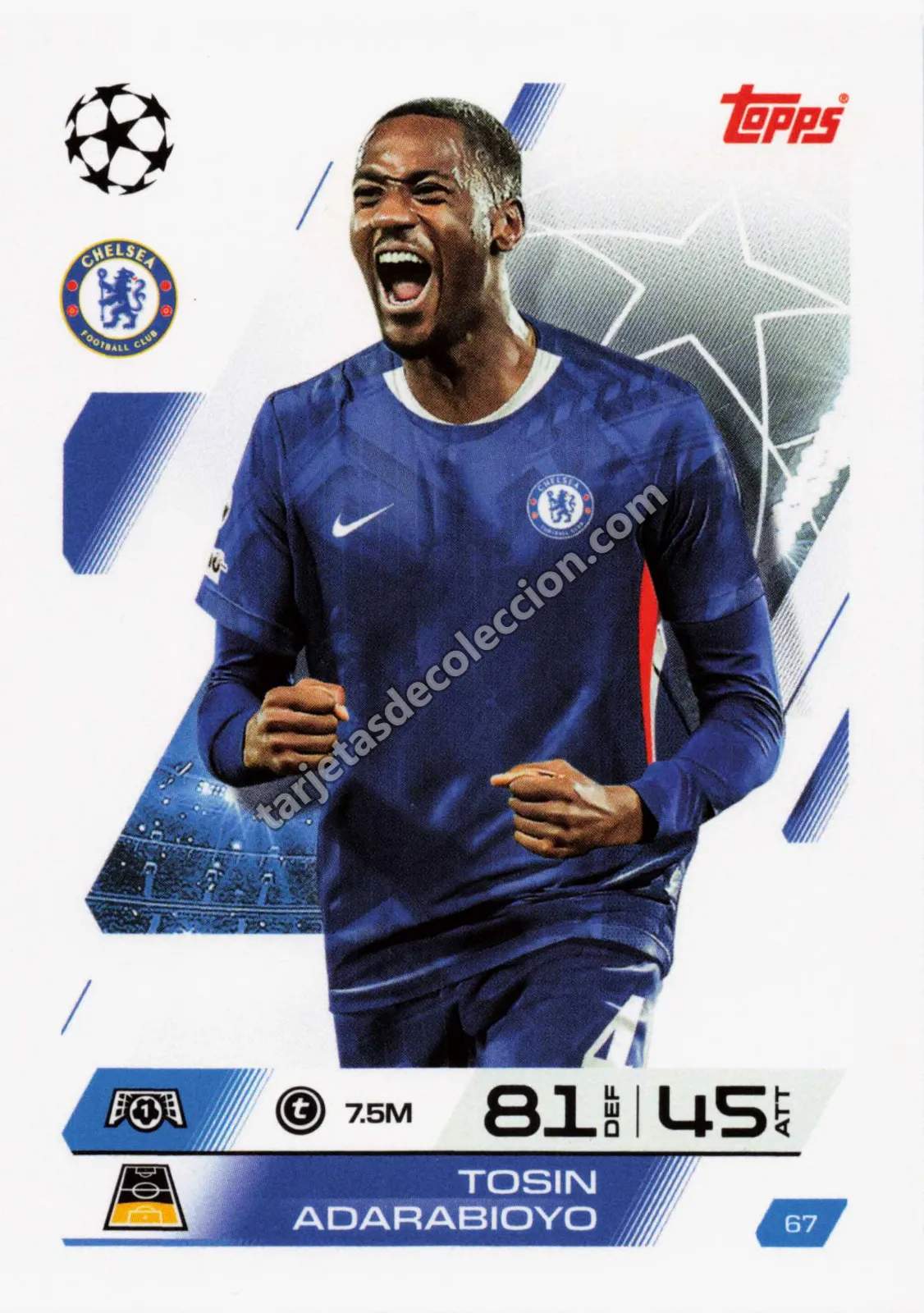 Topps Match Attax UEFA Champions League - Tosin Adarabioyo (#67)