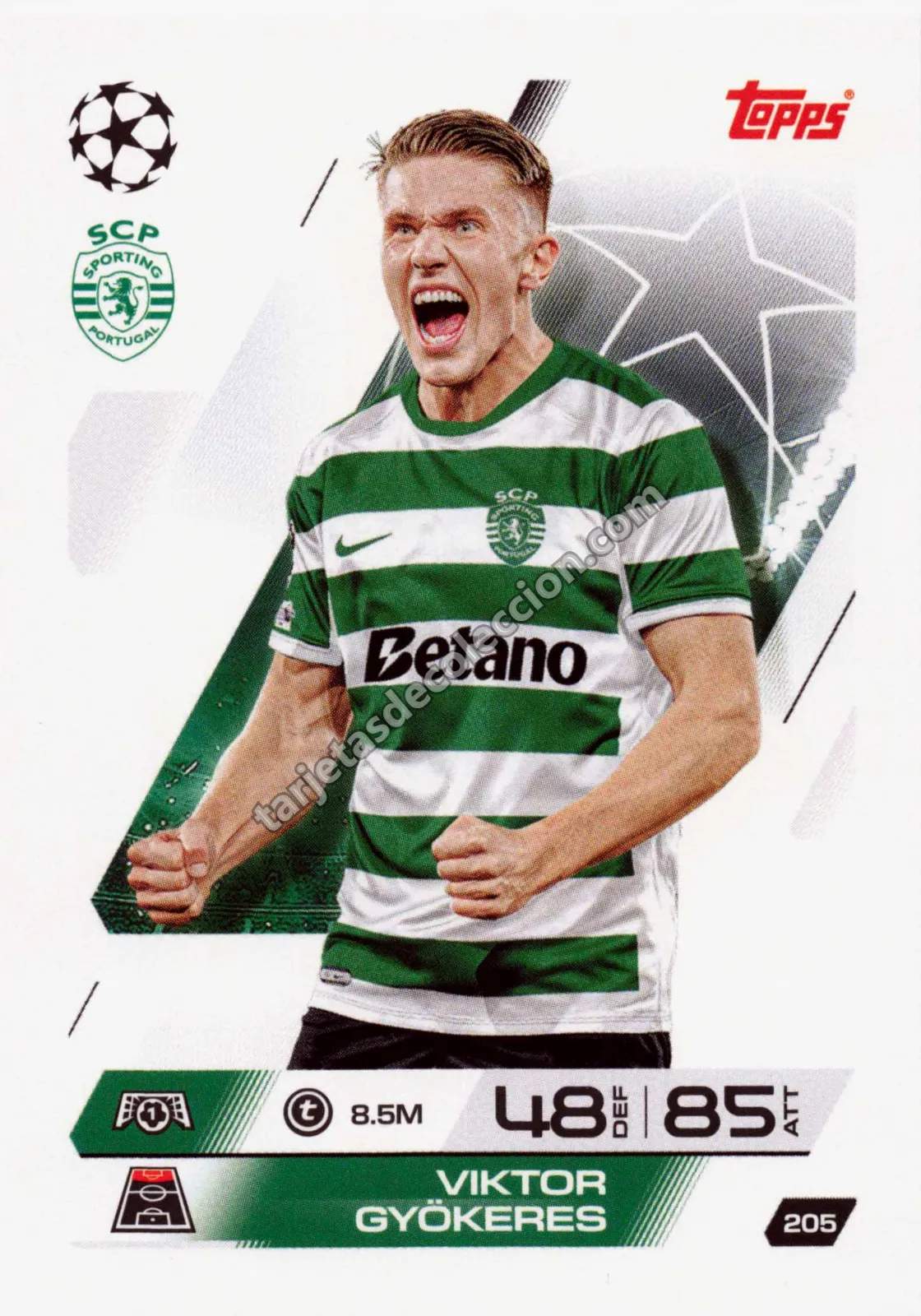 Topps Match Attax UEFA Champions League - Viktor Gyökeres (#205)