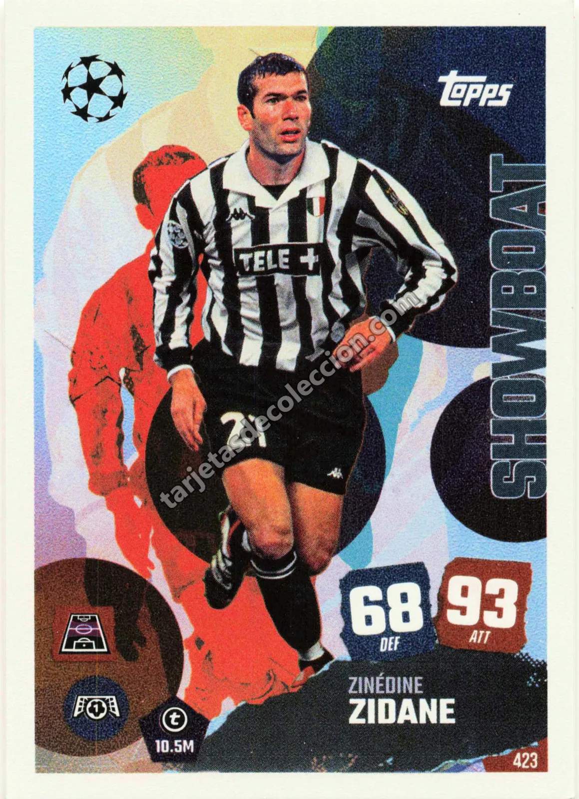 Topps Match Attax UEFA Champions League - Zinédine Zidane (Showboat #423)