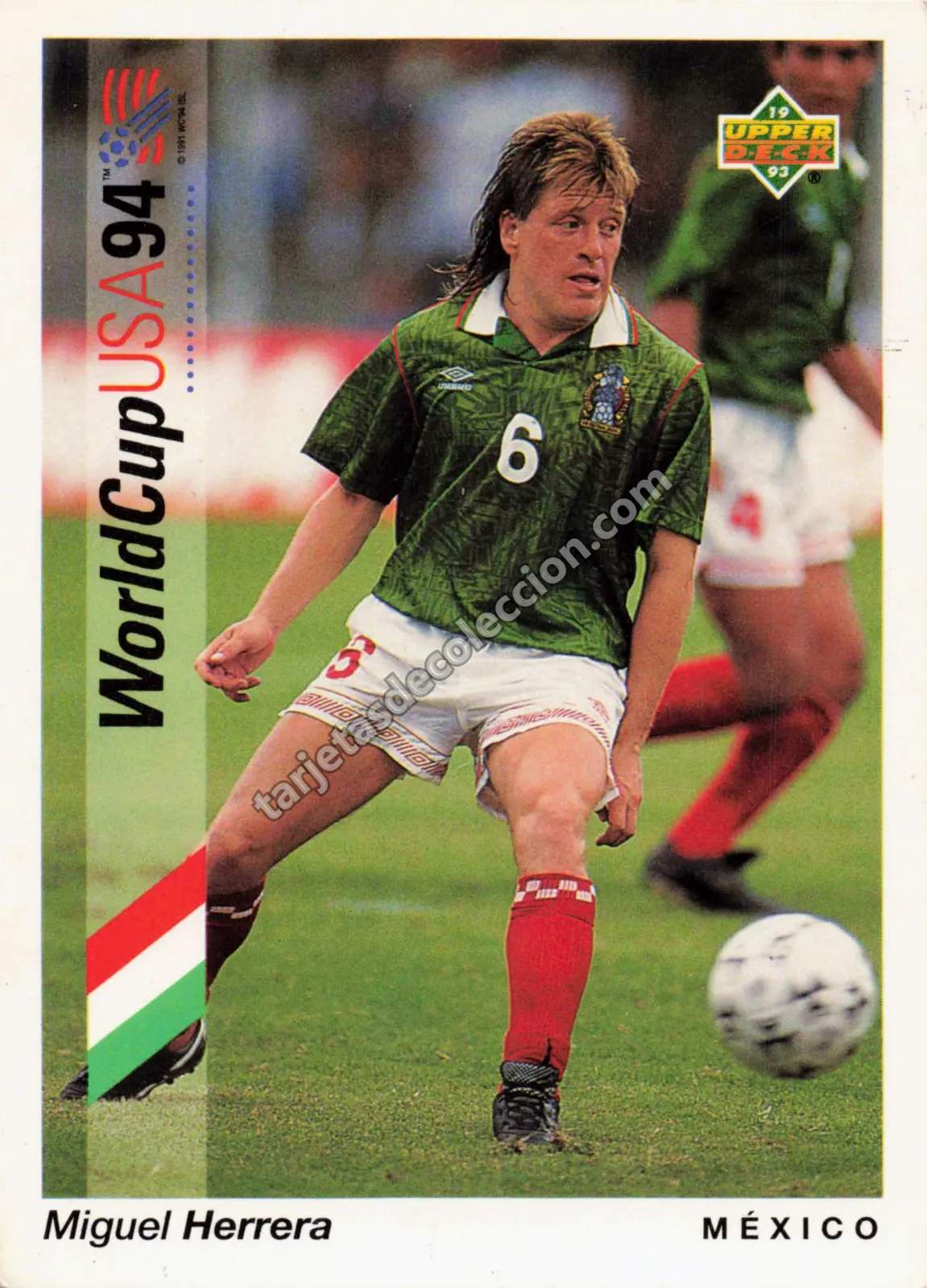 Upper Deck World Cup USA 94 - Miguel Herrera (#95)