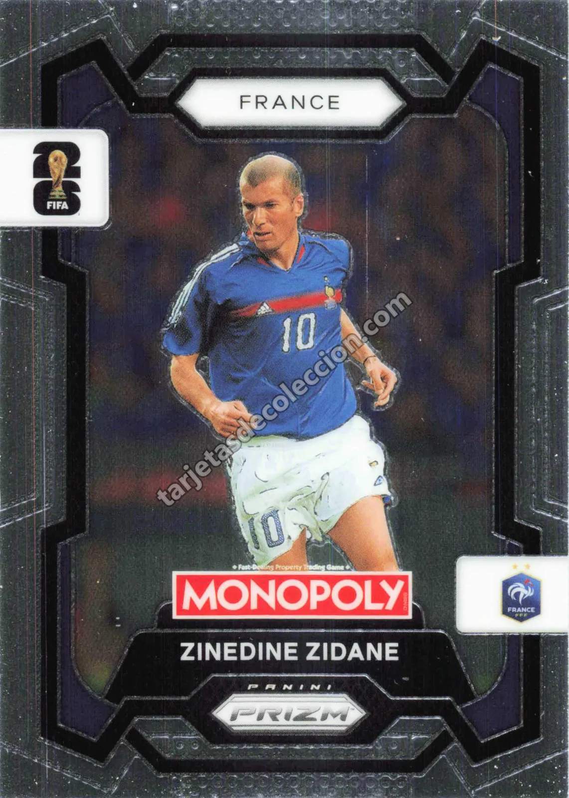 Zinedine Zidane Panini Prizm Monopoly #9
