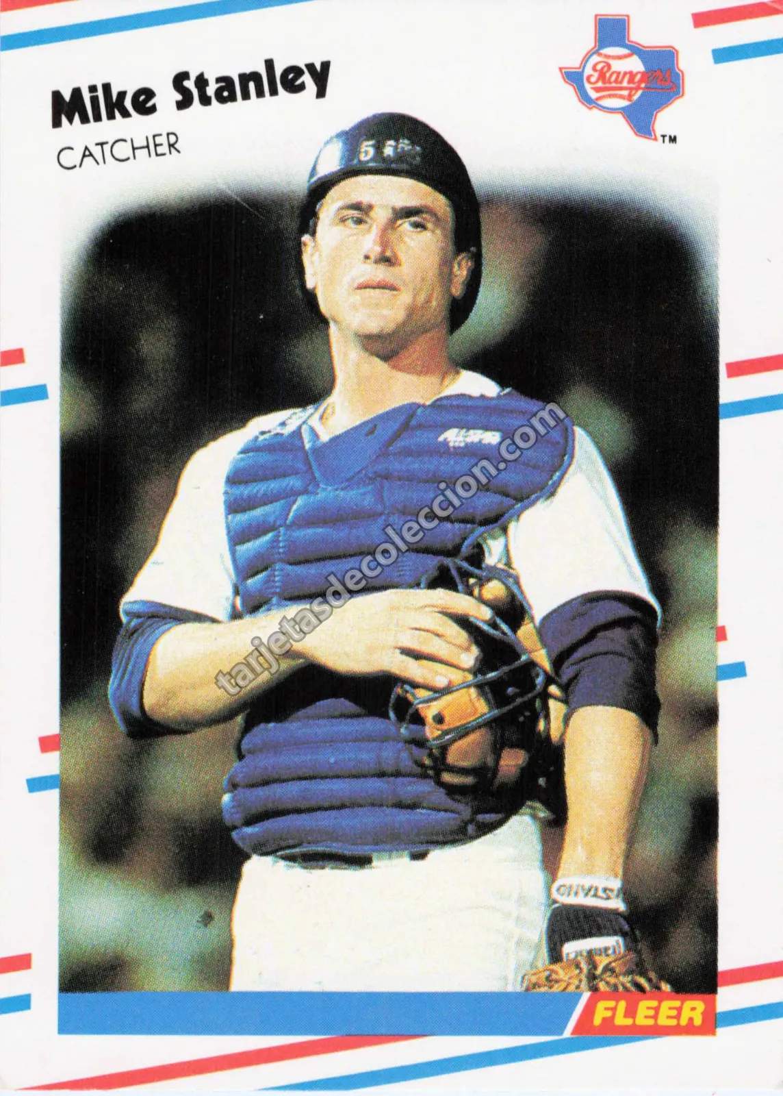 1988 Fleer Mike Stanley #480 (Texas Rangers)