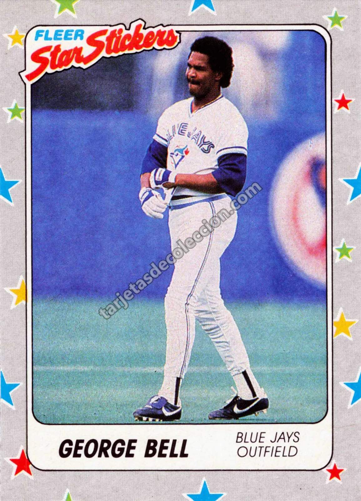 1988 Fleer Star Stickers George Bell #71 (Toronto Blue Jays)