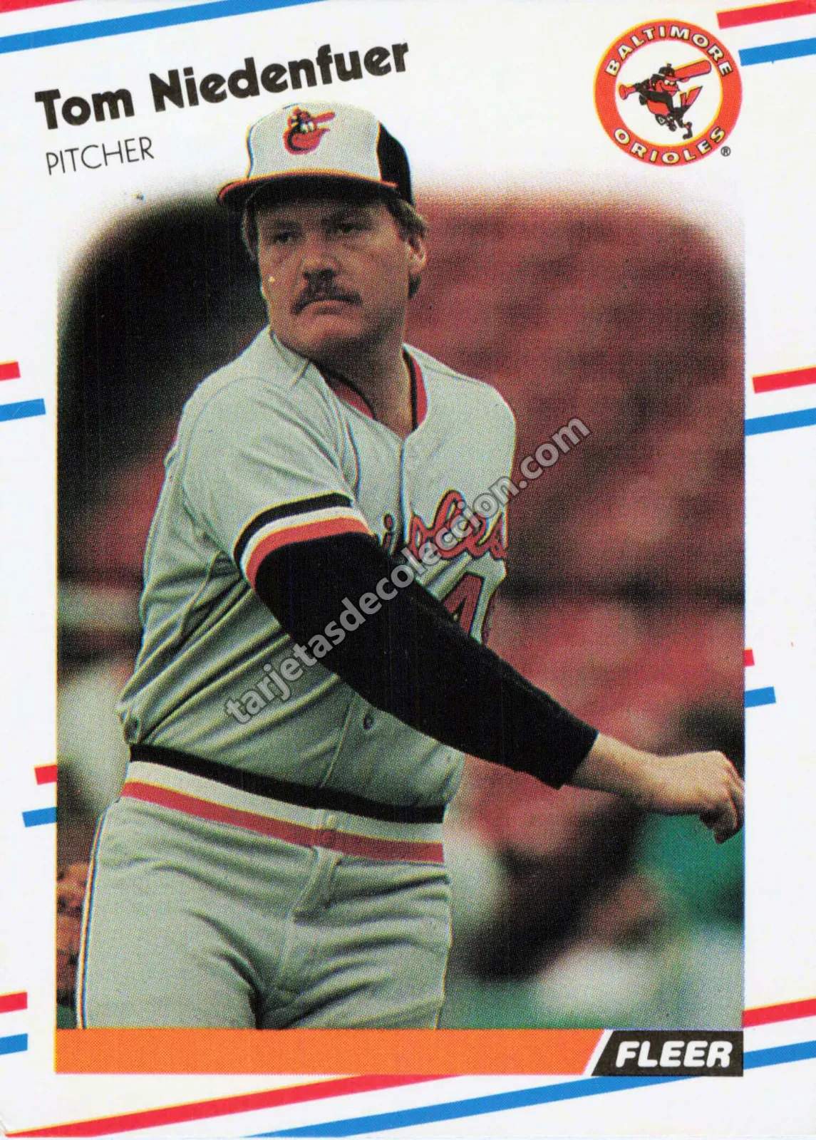 1988 Fleer Tom Niedenfuer #568 (Baltimore Orioles)